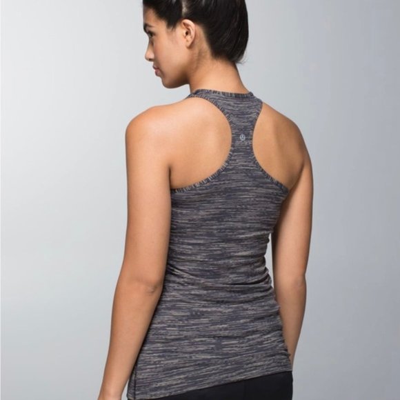 Lululemon Cool Racerback Wee Are From Space Black Cashew - Size 6 Regular - Picture 3 of 13
